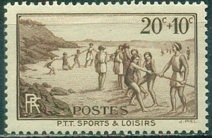 Франция, 1937, Спорт, 1 марка *